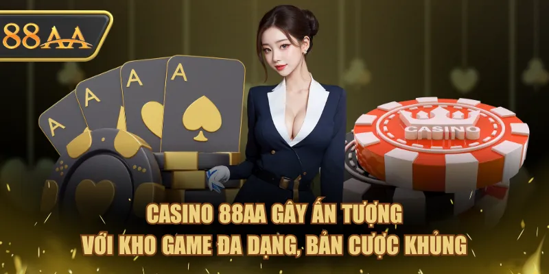 Casino 88AA gây ấn tượng với kho game đa dạng, bản cược khủng