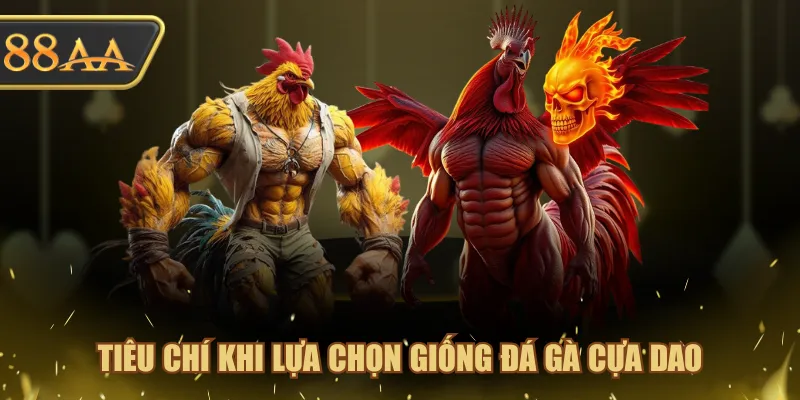 Tiêu chí khi lựa chọn giống đá gà cựa dao